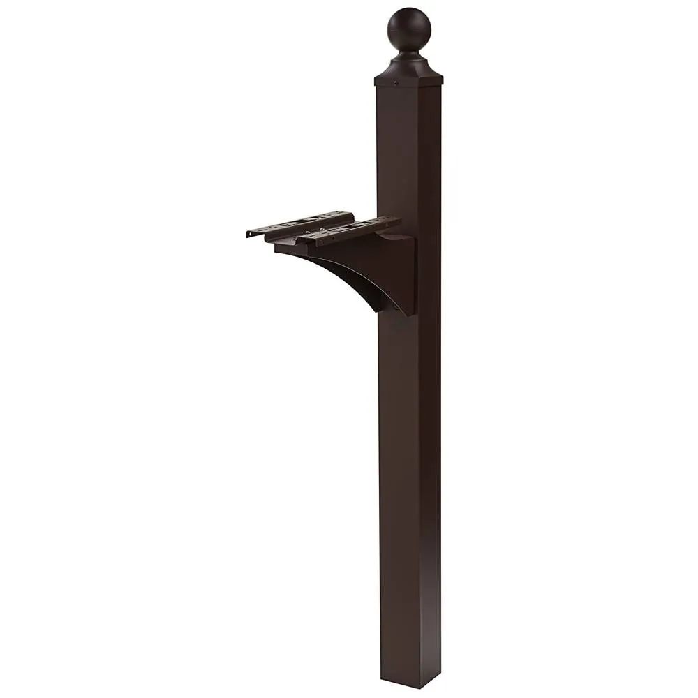 American Mailbox Ground Post Landover Bronze