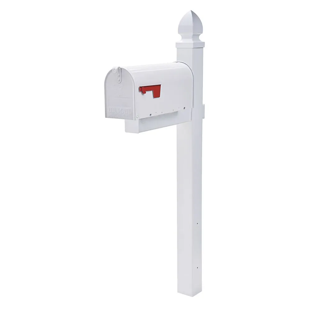 American Mailbox Ground Post Bristol Black