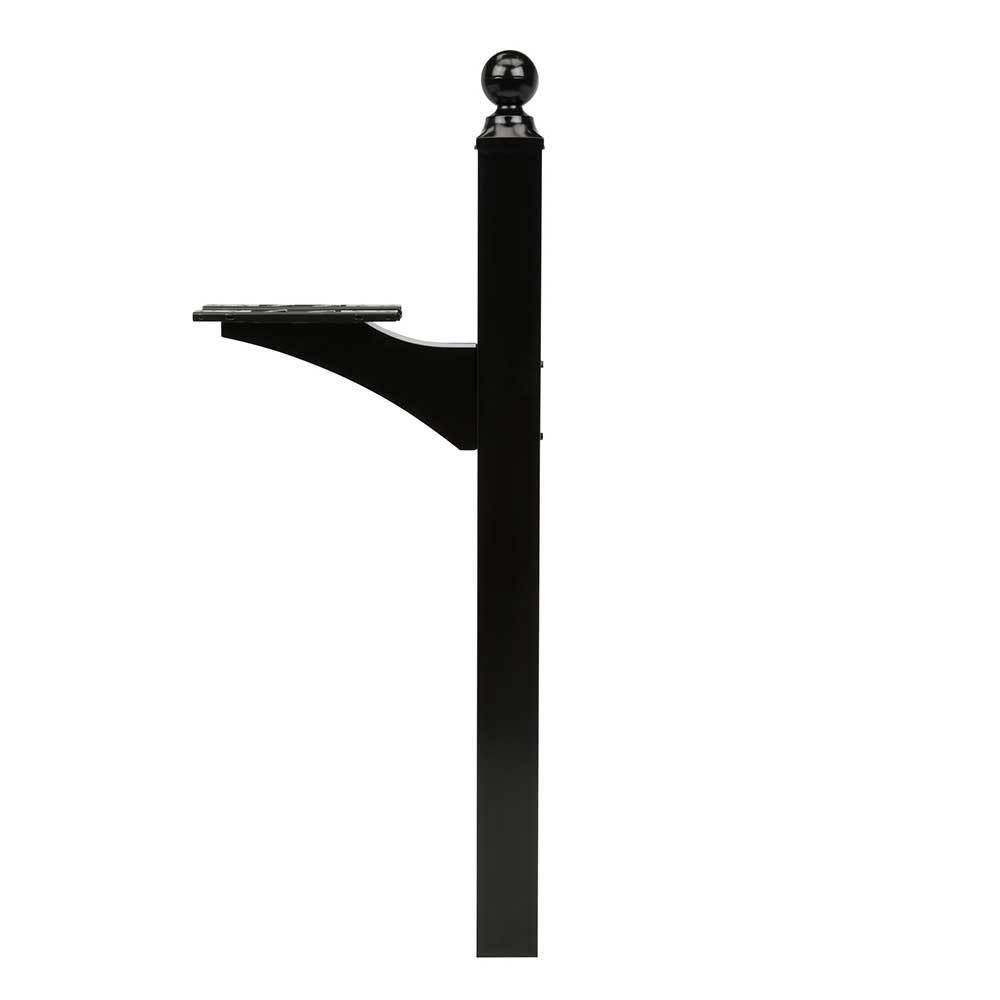 American Mailbox Ground Post Landover Black