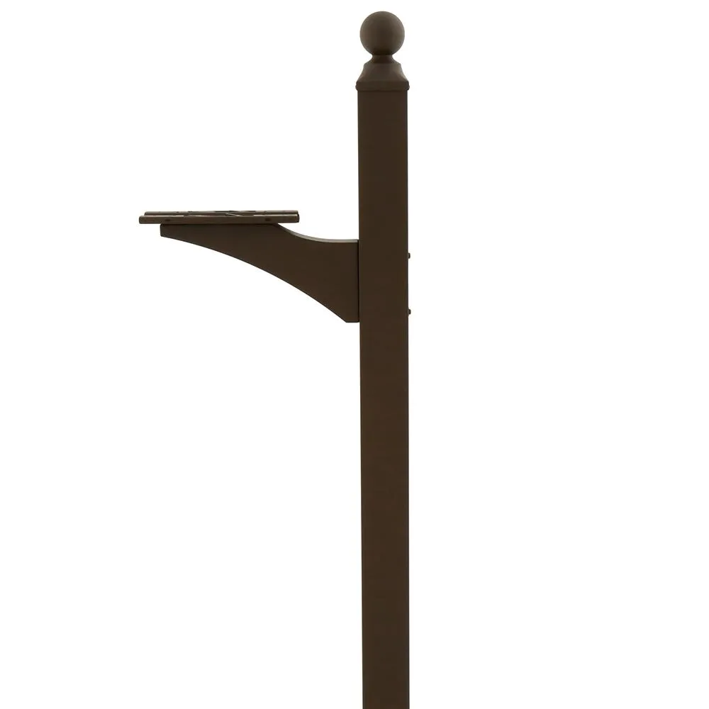 American Mailbox Ground Post Landover Bronze