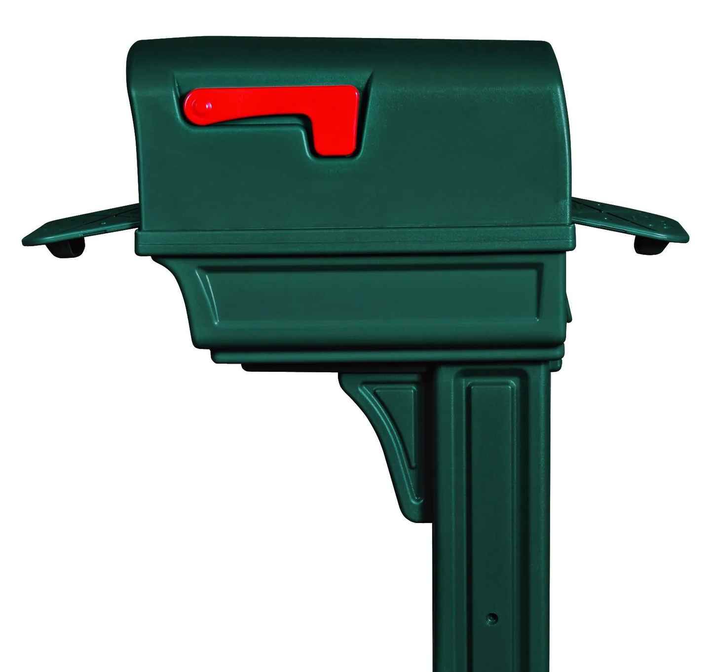 US Mailbox Elite with Pole (Black, Bundle)