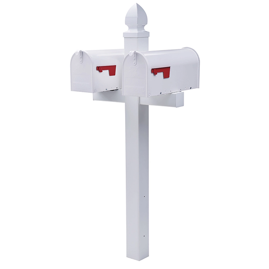 Boîte aux lettres US Mailbox Elite avec poteau (noir, lot)