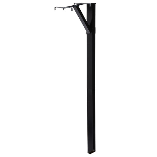 American Mailbox Ground Post PBK Black